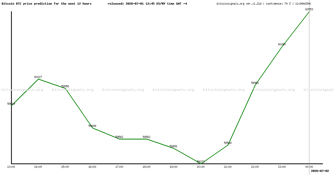12 hours bitcoin price prediction
