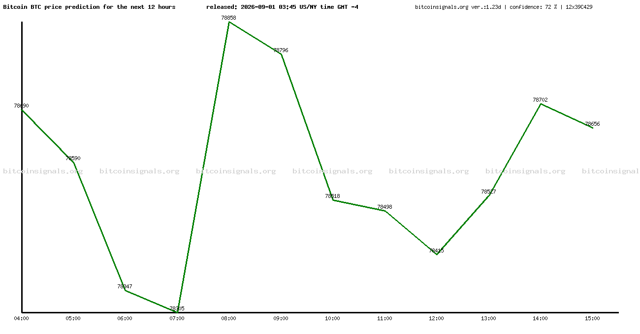 12 hours bitcoin price prediction