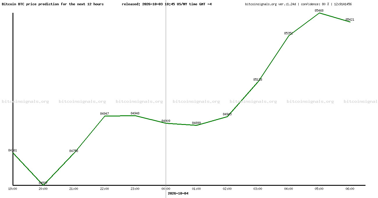 12 hours bitcoin price prediction