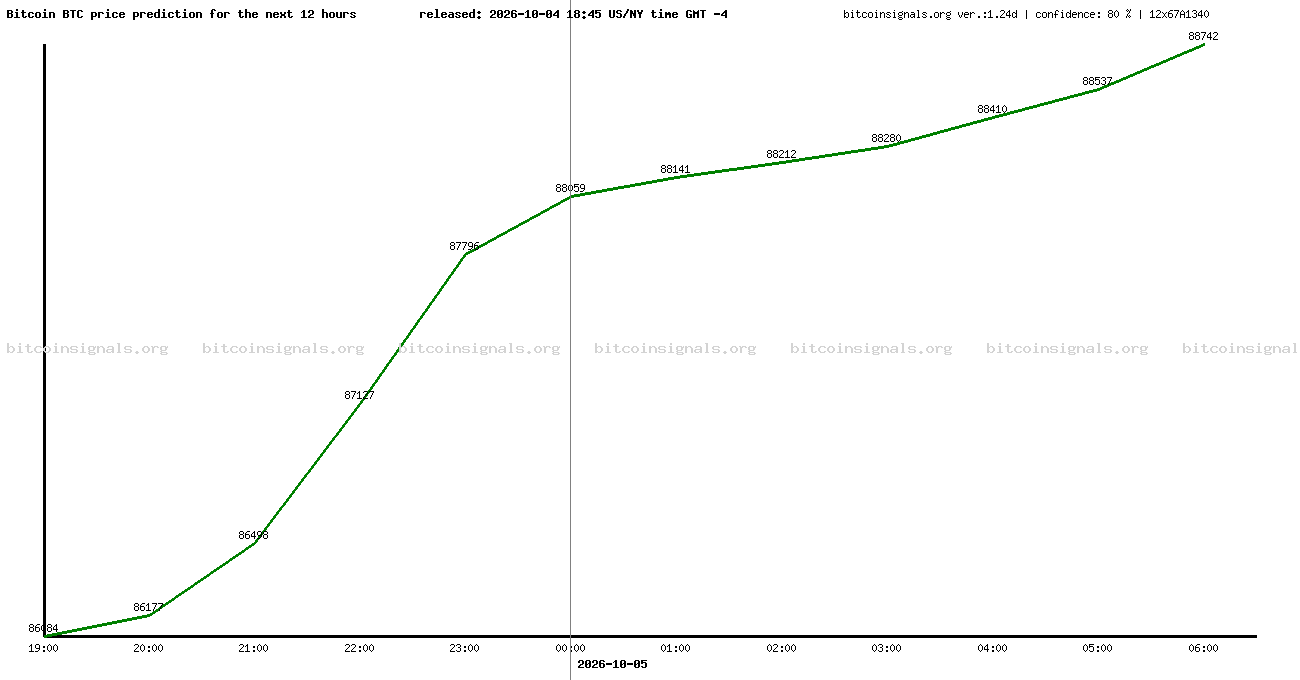 12 hours bitcoin price prediction
