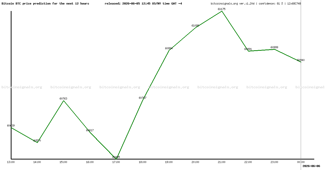 12 hours bitcoin price prediction