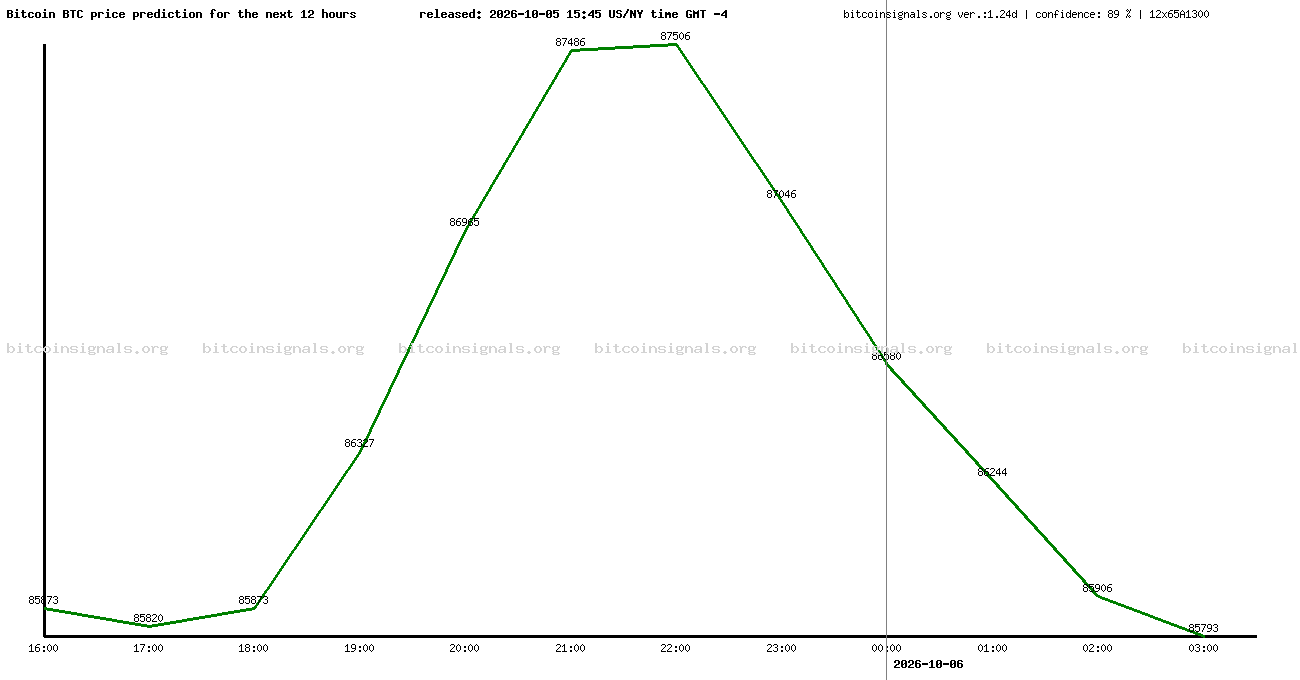 12 hours bitcoin price prediction