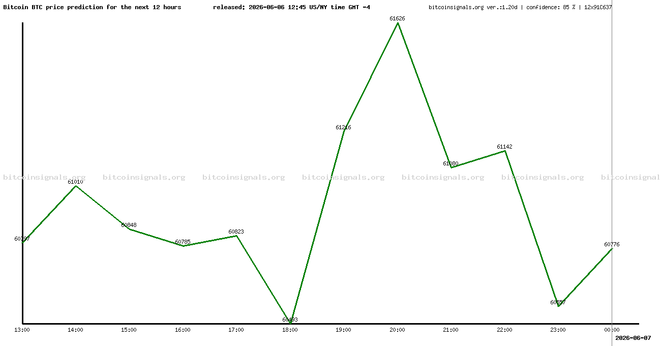 12 hours bitcoin price prediction