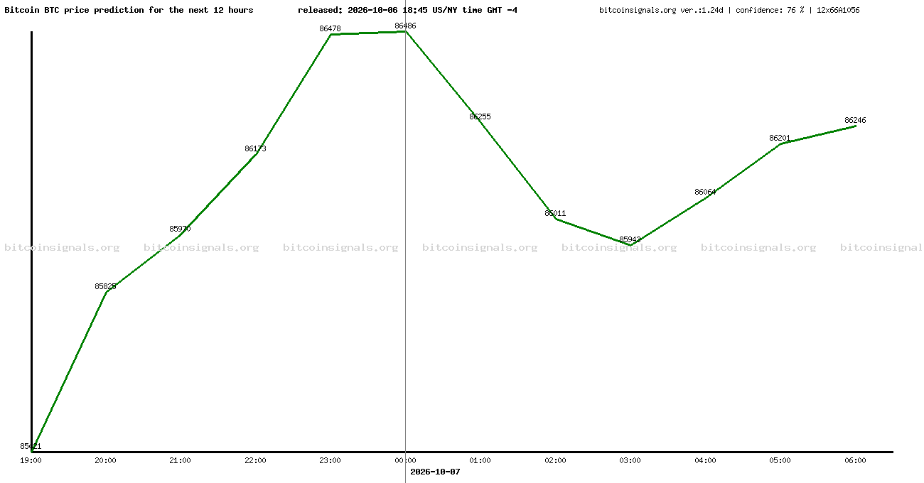 12 hours bitcoin price prediction
