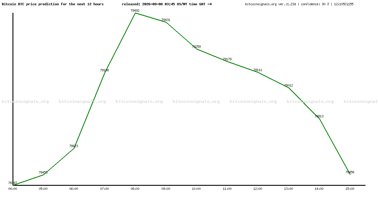 12 hours bitcoin price prediction