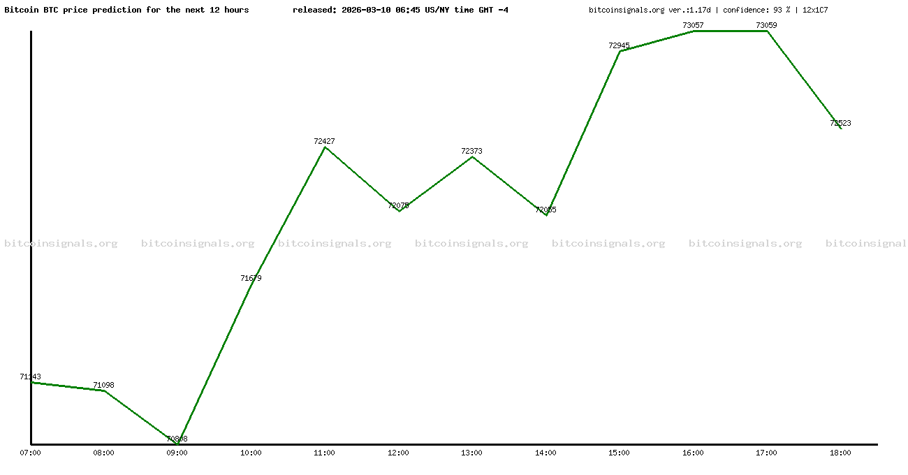 12 hours bitcoin price prediction