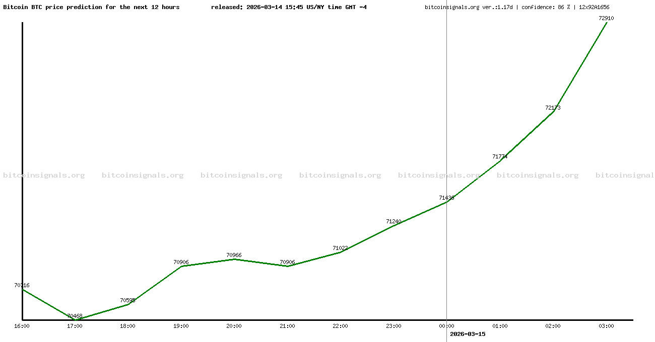 12 hours bitcoin price prediction