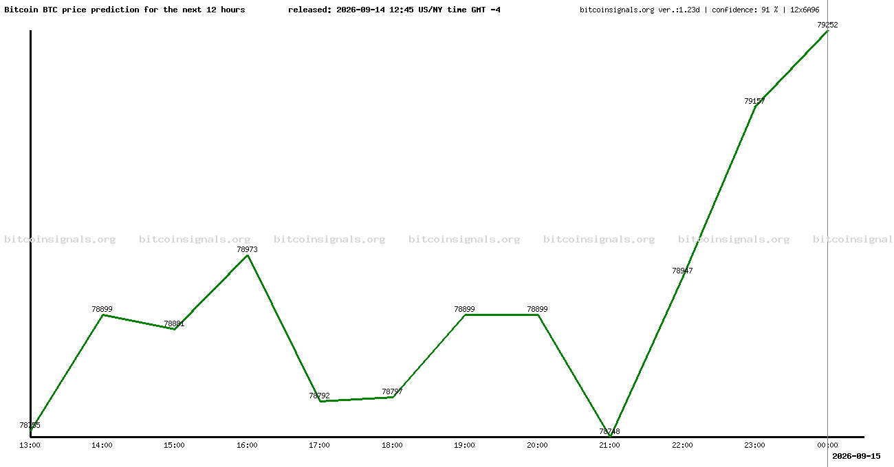 12 hours bitcoin price prediction