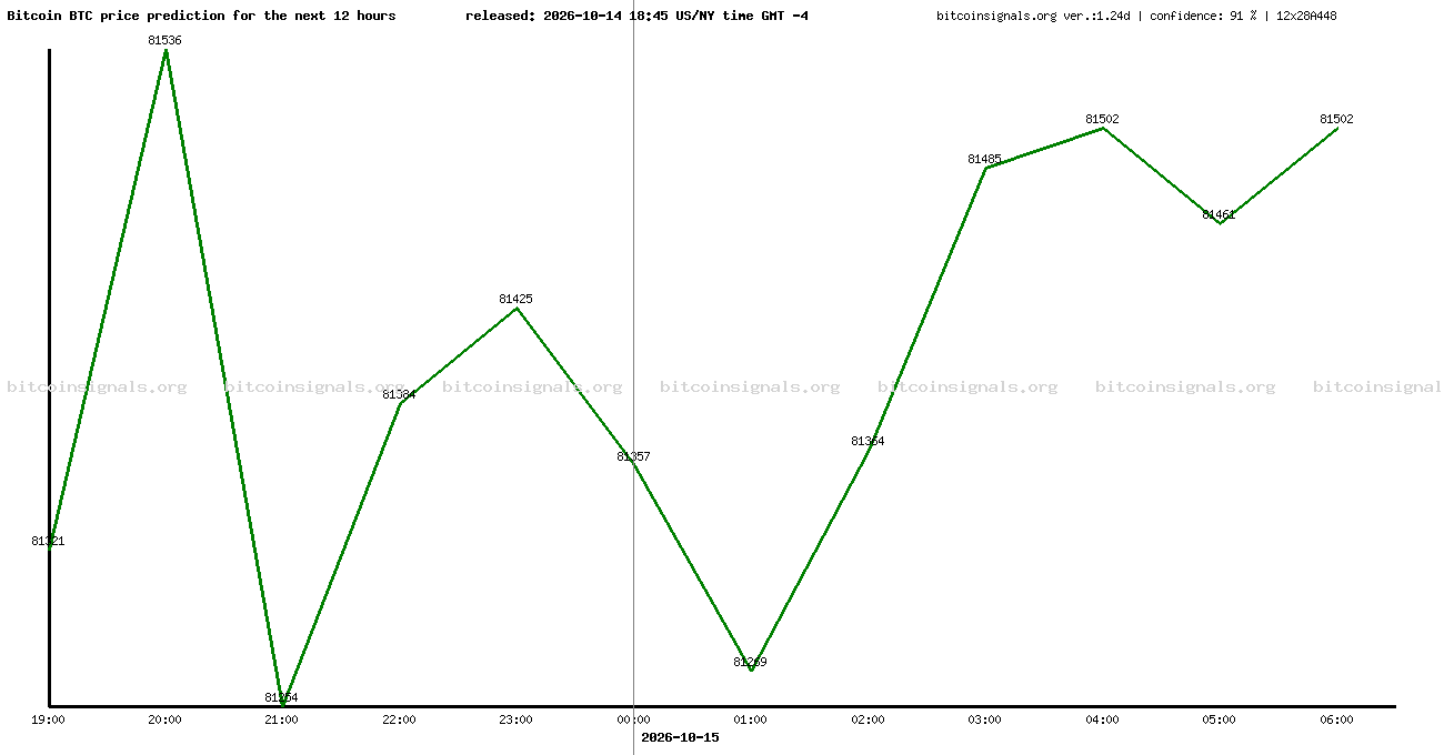 12 hours bitcoin price prediction