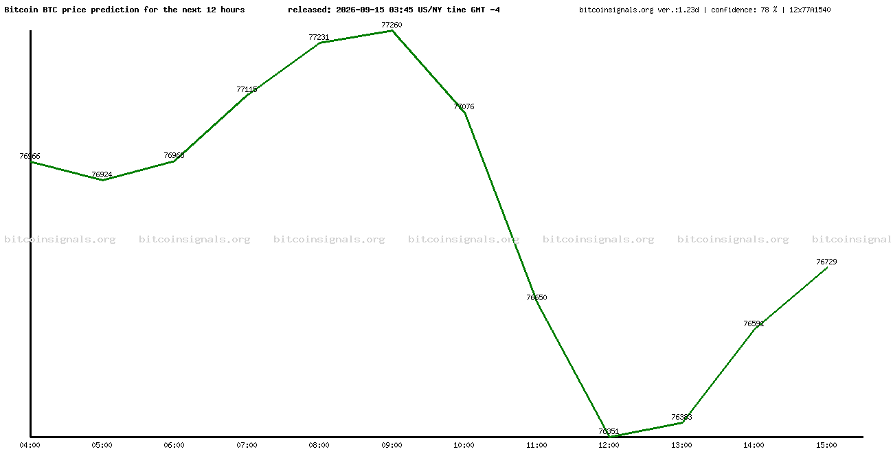 12 hours bitcoin price prediction