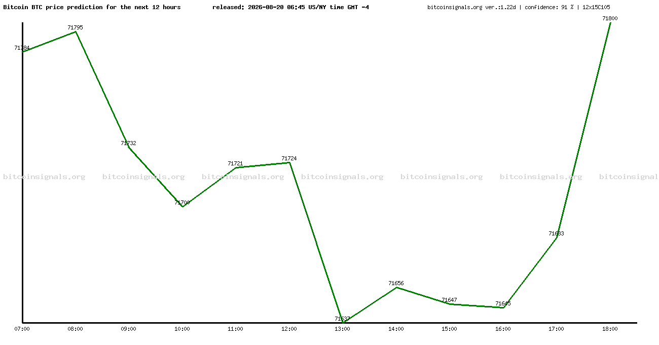12 hours bitcoin price prediction