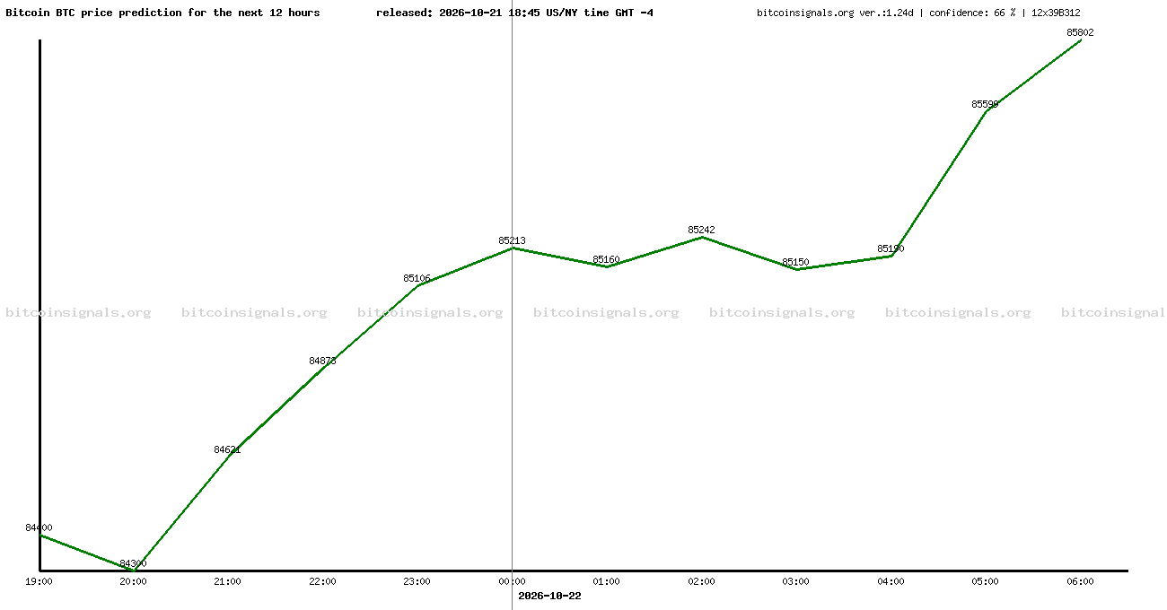12 hours bitcoin price prediction