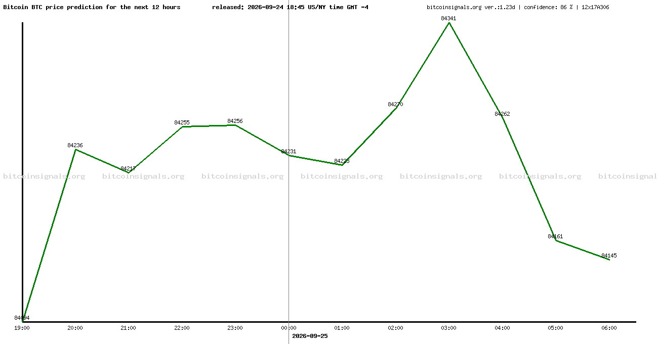 12 hours bitcoin price prediction