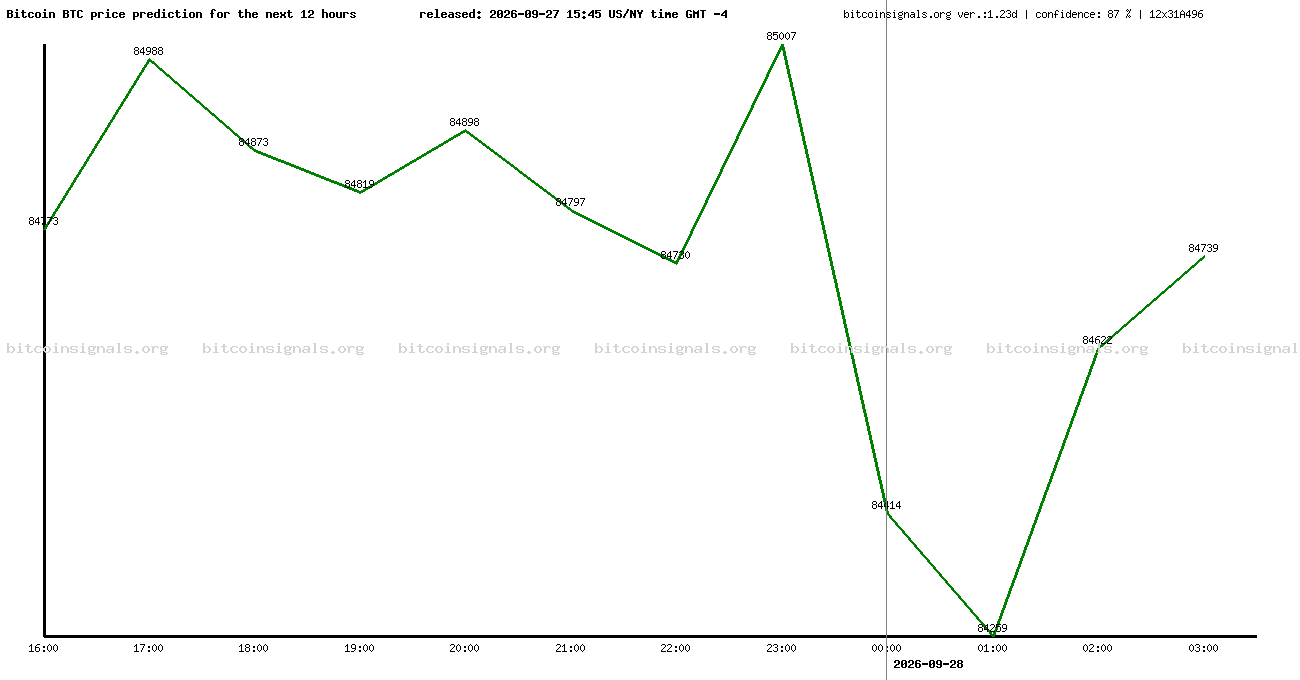 12 hours bitcoin price prediction