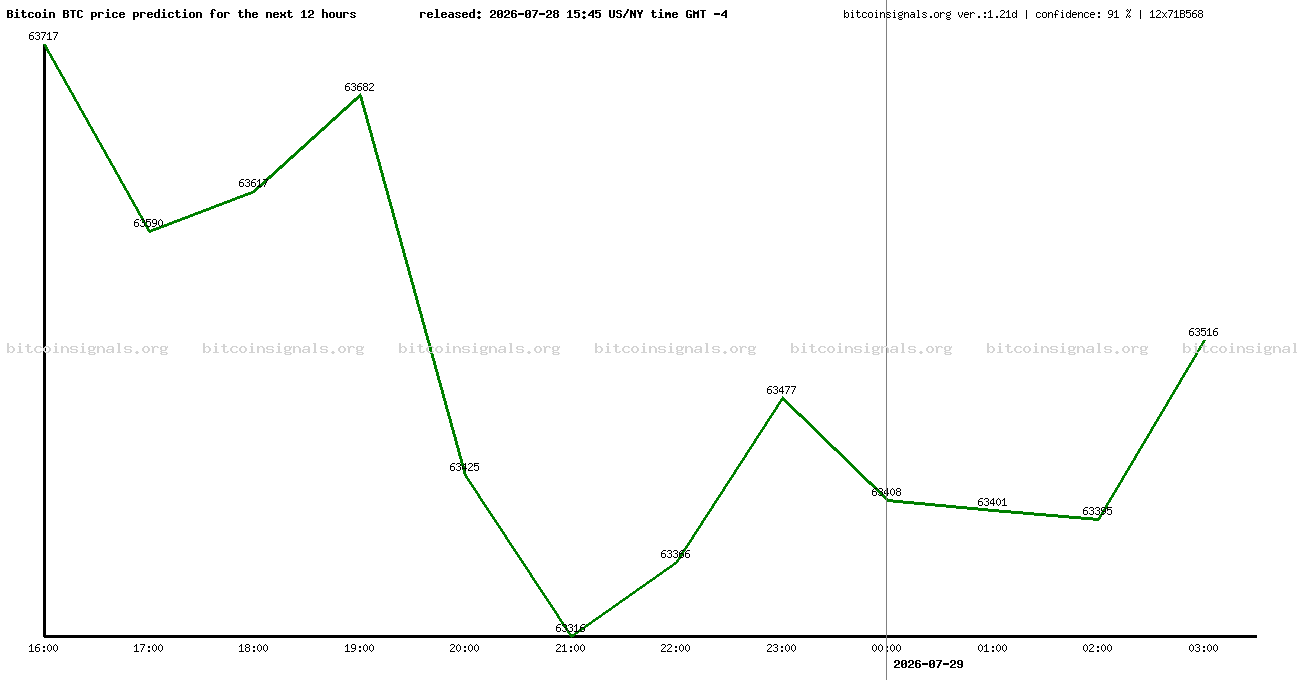 12 hours bitcoin price prediction