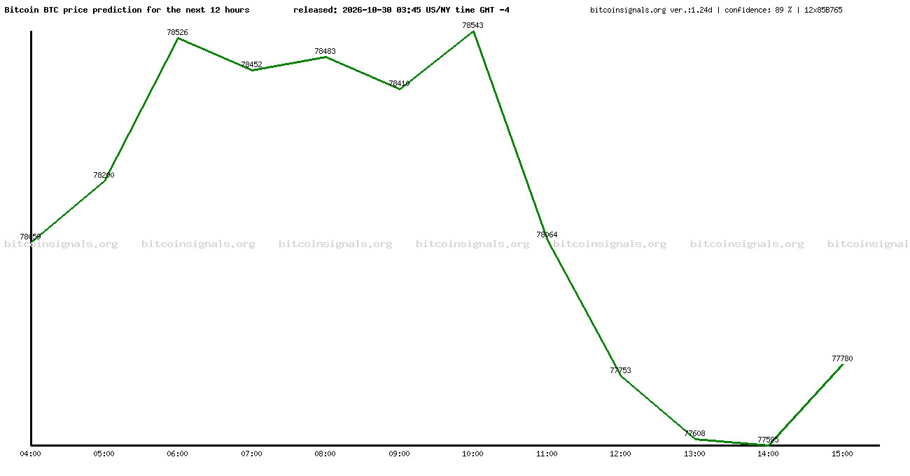12 hours bitcoin price prediction